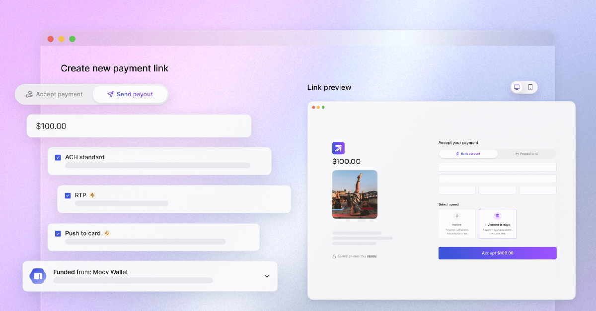 Payout links, line items & products API | Moov Documentation