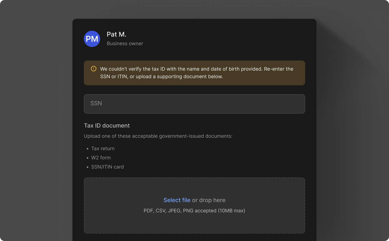 Resolution link notice