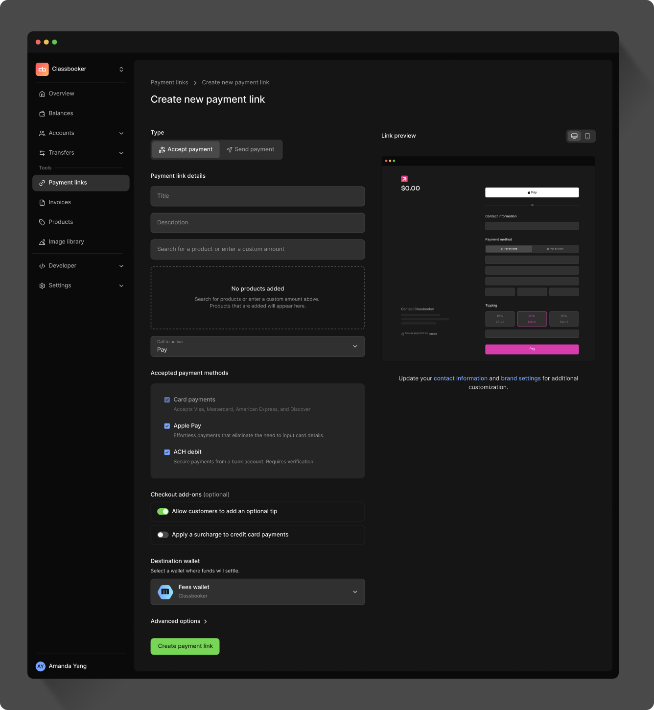 Preset tips